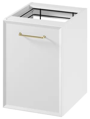 Cersanit S1022-011 - Závesná kúpeľňová skrinka s košom na bielizeň MILLE 40x45 cm biela