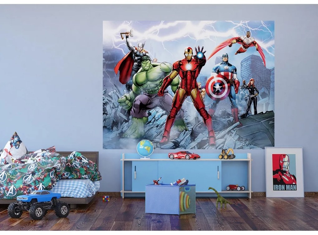 Detská fototapeta Avengers 252 x 182 cm, 4 diely