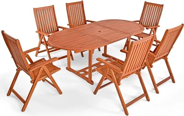 Záhradný nábytok Vanamo 6 +1