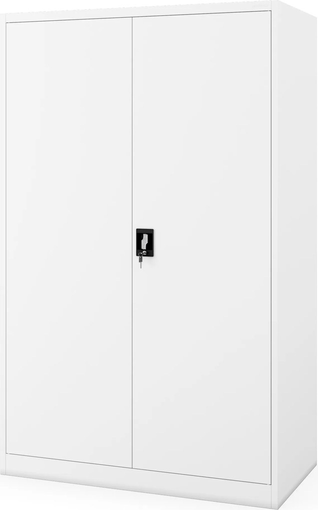 Kovová kancelárska skriňa biela JAN II D600 1150 x 1850 x 600 mm