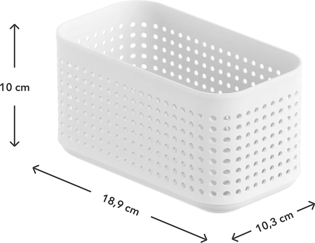 Rotho Úložný box do zásuvky, šatníkový organizér LISORA MINI, 19 x 10,5 x 10 cm