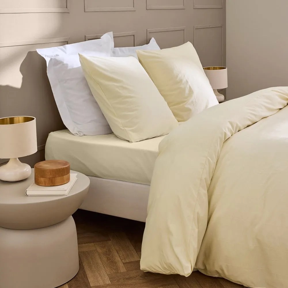 Slonovinové obliečky na dvojlôžko/predĺžené 240x220 cm Linella – douceur d'intérieur