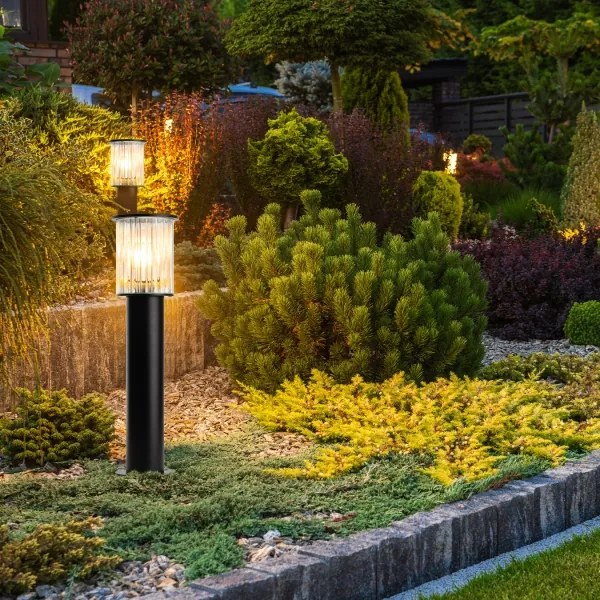 Argon 8749 - Vonkajšia lampa NORFOLK 1xE27/15W/230V IP44 52cm čierna