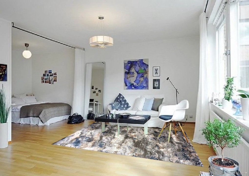 Kusový koberec Mitra 3001 Navy, 140x190, modrá, kancelária, Berfin Dywany