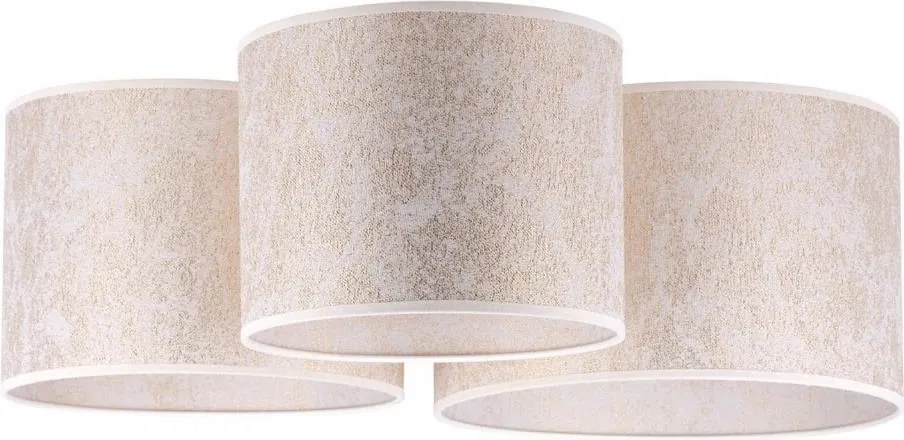 Duolla - Stropné svietidlo ROLLER TRIO 3xE27/60W/230V biela/zlatá