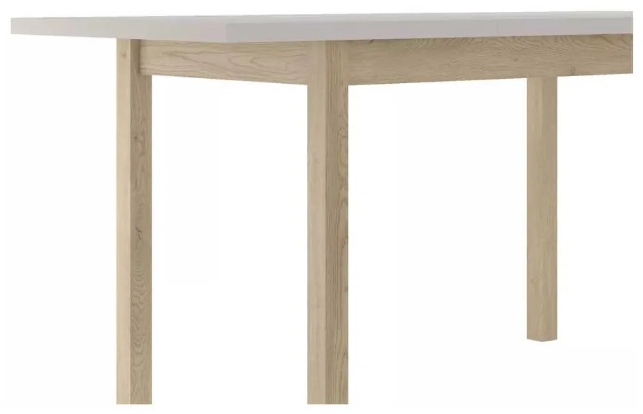 Jedálenský stôl Adam II 120 x 68 cm, krémová / dub cremona