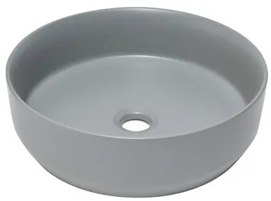 Umývadlo na dosku SAT Infinitio 39x39 cm sivá mat bez otvoru pre batériu SATINF3939LGRM