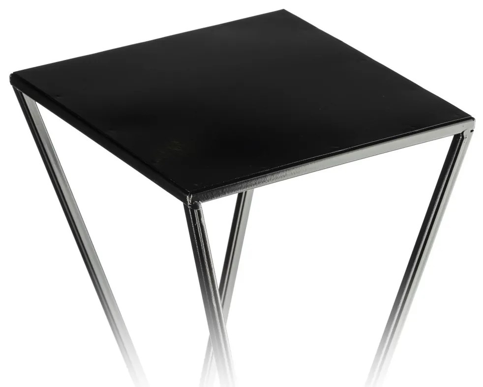 STOJAN NA KVETINÁČ LOFT3 70X24X24 CM ČIERNA