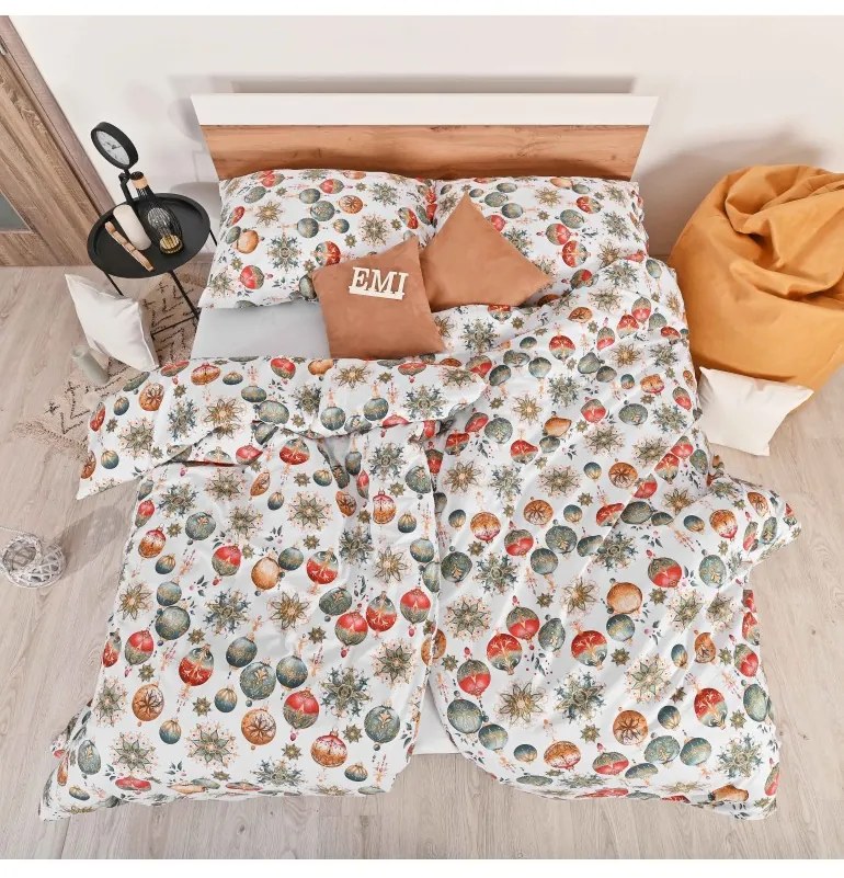 Vianočné bavlnené obliečky Magic EMI, Štandardný set jednolôžko obsahuje 1x 140x200 + 1x 70x90