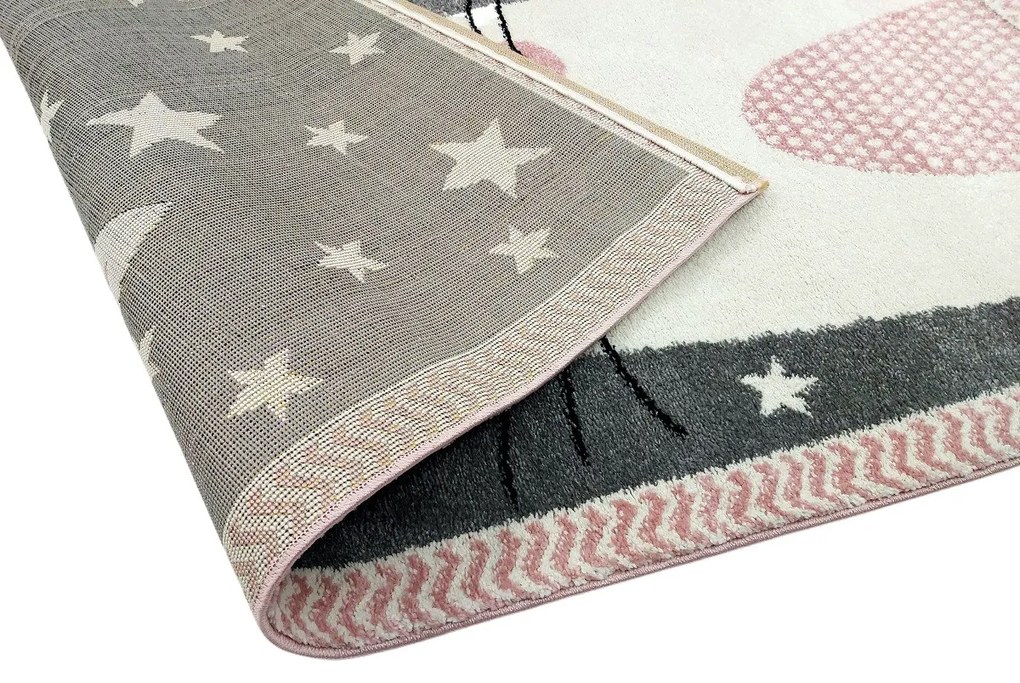 Detský koberec Kiddo F0132 pink, 160x230, ružová, detská izba, Vopi