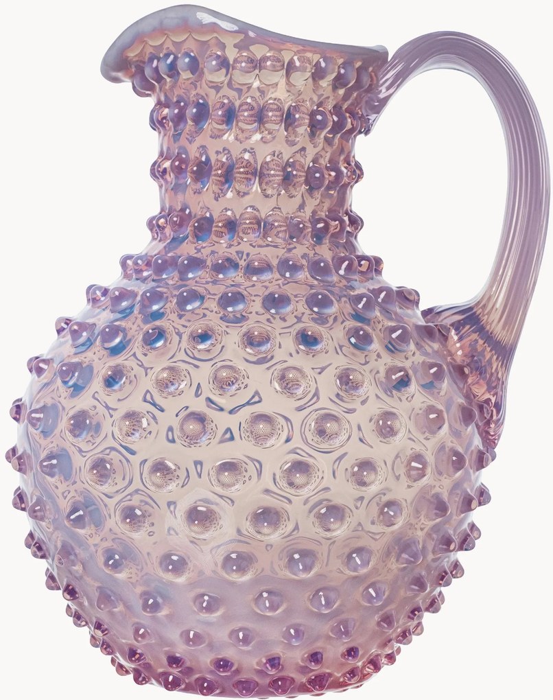 Ručne fúkaný džbán Hobnail, 2 l