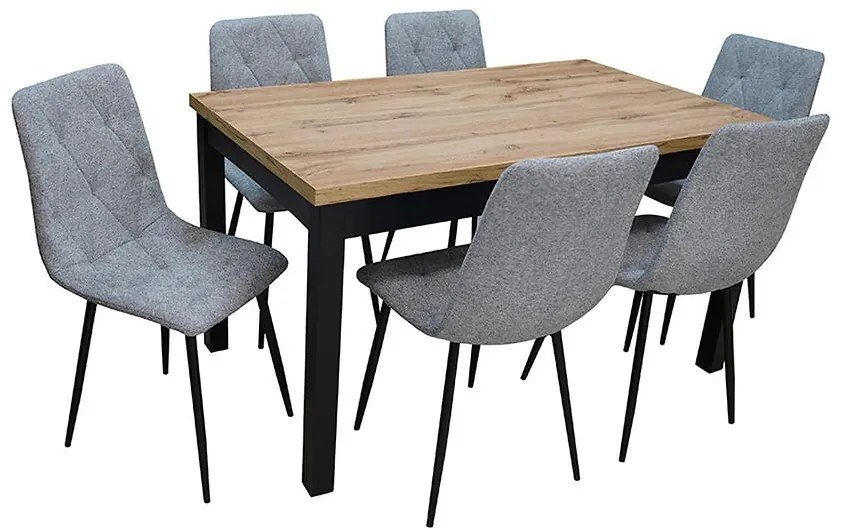 Jedálenská zostava1+6 Jolita wotan/čierna