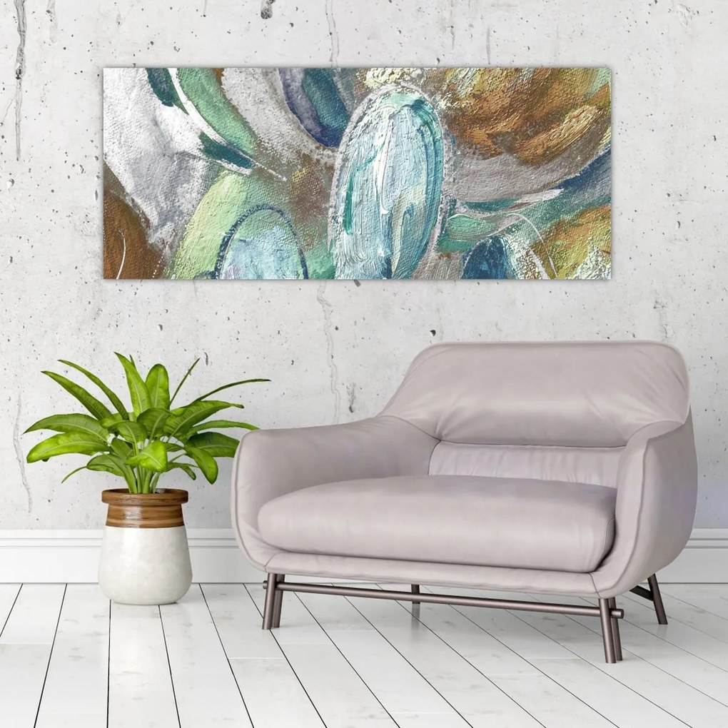Obraz - Abstraktné maľba postavy (120x50 cm)