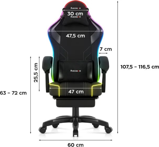 Herná stolička Force 3.7 RGB Black