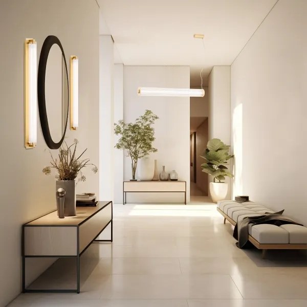 Argon 8622 - LED Nástenné svietidlo HAMPTON LED/34W/230V 3000K mosadz