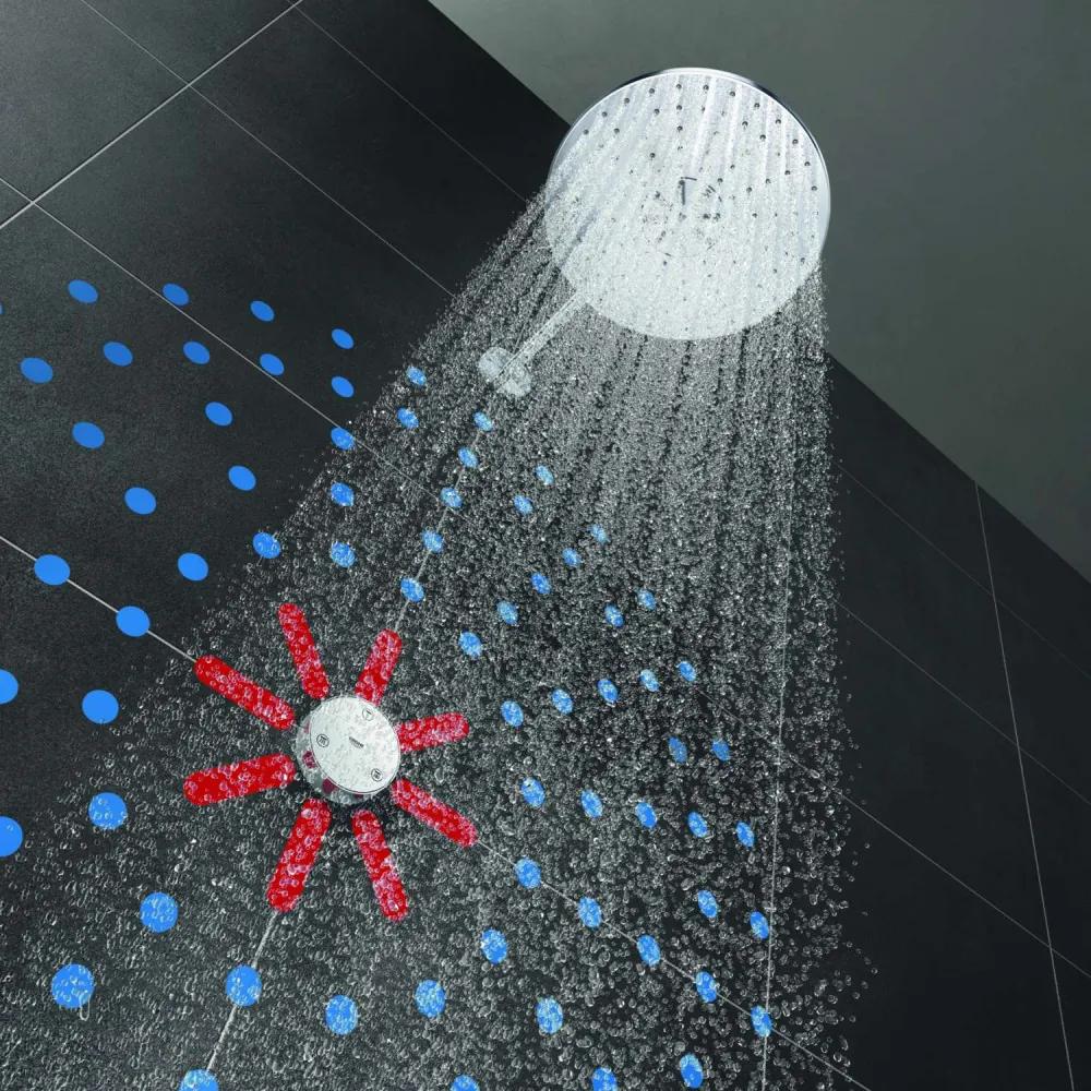 GROHE Rainshower SmartConnect horná sprcha 2jet EcoJoy s diaľkovým ovládaním, priemer 310 mm, so sprchovým ramenom 422 mm, chróm, 26640000