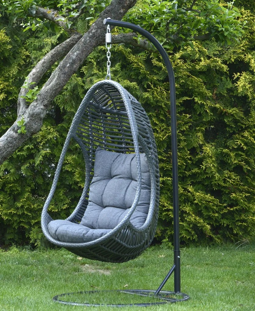 Závesné ratanové kreslo SALINA