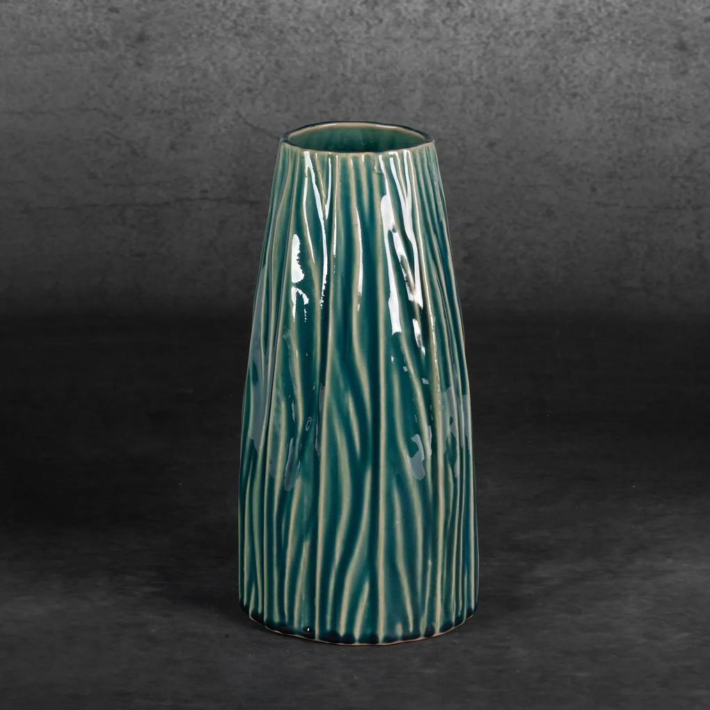 REA Dekoratívna váza 14x29 cm zelená