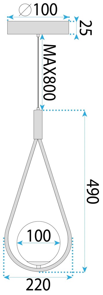 Toolight Toolight, stropné osvetlenie 1xE27 G111-1W, čierna, OSW-09736