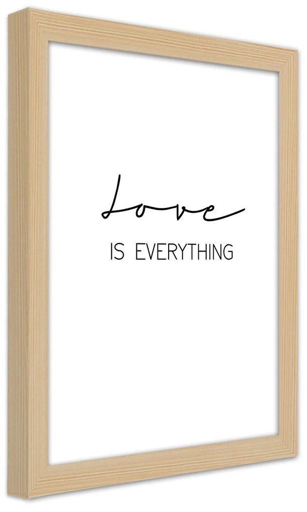 Gario Plagát Love is everything Farba rámu: Bez rámu, Rozmery: 40 x 60 cm