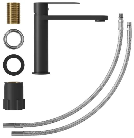 Umývadlová batéria TARNBY 17,3 cm, matná čierna