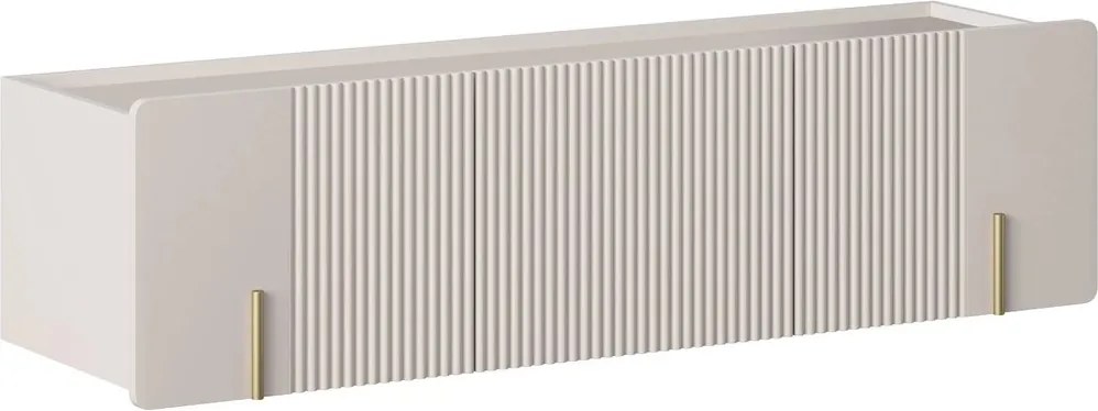 Závesný TV stolík Malmi 150 cm - kašmírová / zlatá