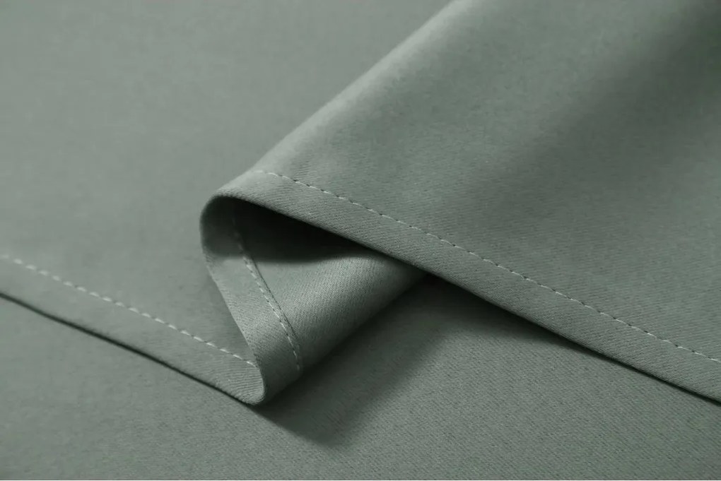 Záves OXFORD 140x270 cm, sivozelený Zavesenie: Riasiaca páska