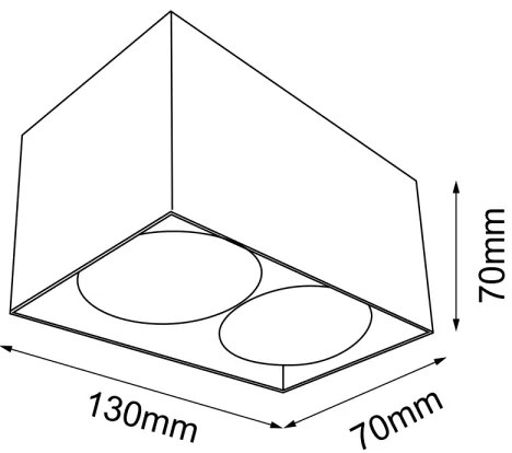 Brosline 1077 - Bodové svietidlo CAGE 2xGU10/10W/230V biela