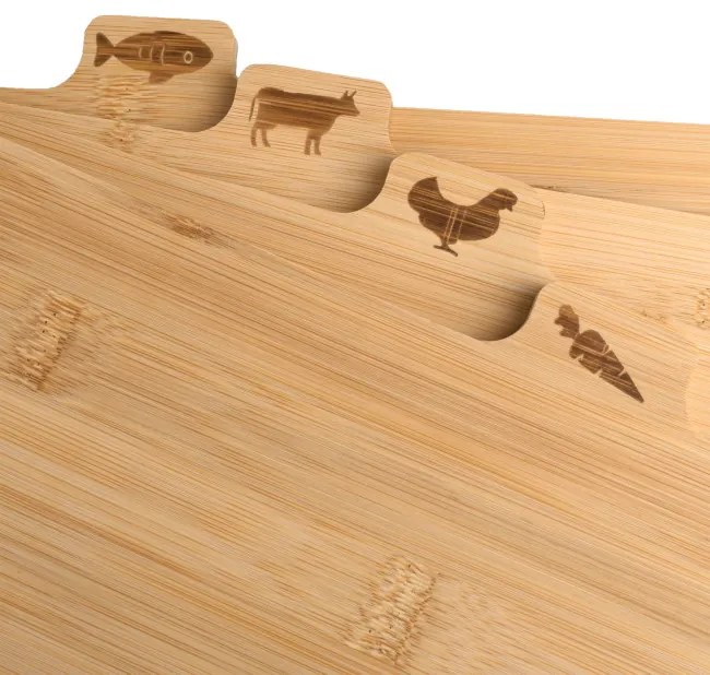 Sada štyroch dosiek na krájanie SKARA (4 ks)