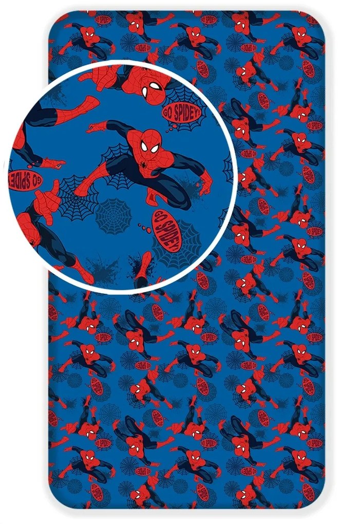 Jerry Fabrics Bavlnené prestieradlo Spiderman 06, 90 x 200 cm