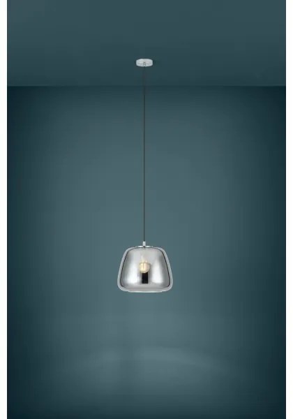 Eglo 39665 - Luster na lanku ALBARINO 1xE27/40W/230V pr. 35 cm dymová