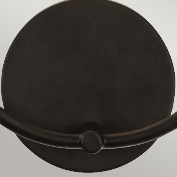 Alora Mood ALM-SYLVIA-2WB-BK-CL - Nástenné svietidlo SYLVIA 2×E14/40W/230V čierne