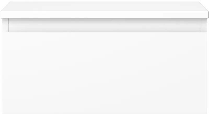 Mexen Orio, kúpeľňová skrinka 50 cm s hornou časťou, 1 zásuvka, biela matná, 91A10-05023-1-BFC01