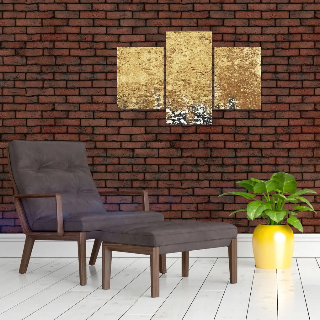 Obraz - Zlatá štruktúra N⁰3 (90x60 cm)
