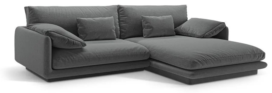 Tmavosivá rohová pohovka (pravý roh) Torino – Micadoni Home