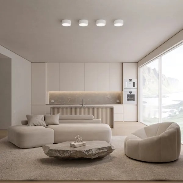 Kúpeľňové stropné svietidlo so senzorom CLEO 1xE27/24W/230V priemer 20 cm IP54 biela