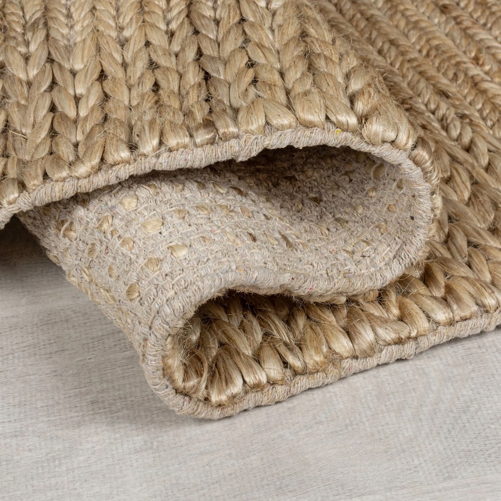 Kusový koberec Drew Braid Border Natural, 200x290, béžová, chodba / predsieň, Flair Rugs