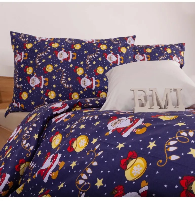 Vianočné obliečky bavlnené Mikuláš EMI