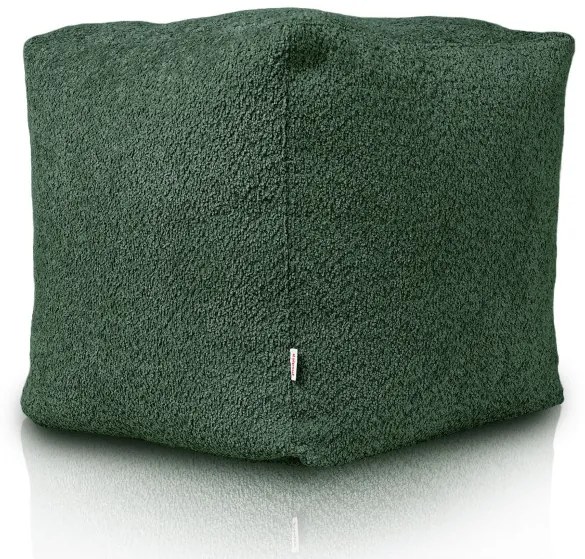 Taburetka Boucle tmavozelená