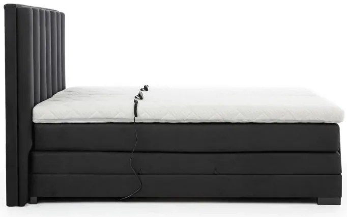 Kontinentálna posteľ VENETA boxspring s elektrickým polohovaním 200X180, šedá (Sola 04)