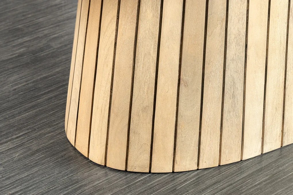 Luxusný jedálenský stôl ART DEKO 220 cm – masívne mango a akácia, oválny