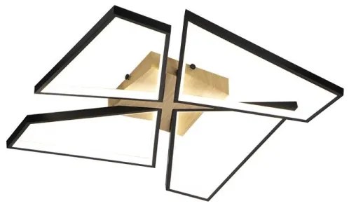 LED Stmievateľné stropné svietidlo LED/115W/230V 3000-6500K hnedá/čierna + DO