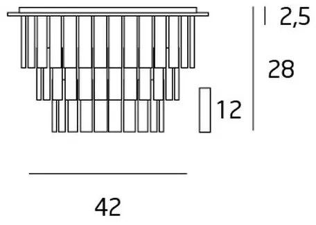 MAXLIGHT C0136 - Stropné svietidlo MONACO 9xG9/40W/230V pr. 42 cm chróm
