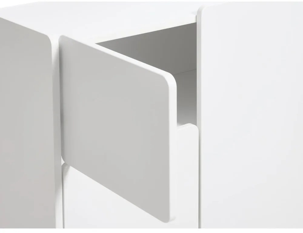 Biela skrinka 80x100x40 cm Bera – Unique Furniture