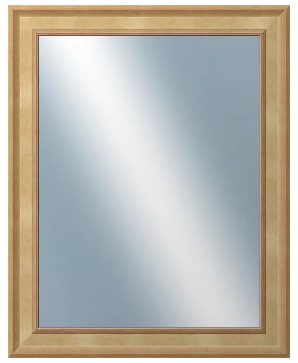 DANTIK - Zrkadlo v rámu, rozmer s rámom 40x50 cm z lišty TOOTH malá zlatá (3161)