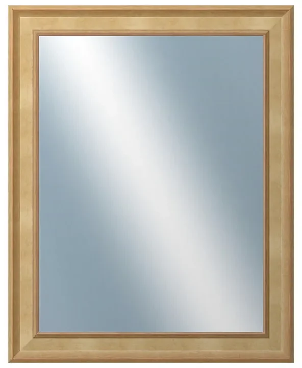 DANTIK - Zrkadlo v rámu, rozmer s rámom 40x50 cm z lišty TOOTH malá zlatá (3161)