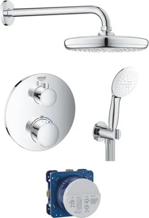 Sprchový systém Grohe s termostatickou batériou chróm GBAL7