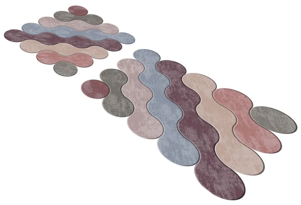 Kúpeľňová súprava kobercov DUALITY mix farieb