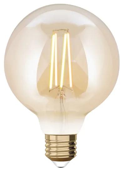 LUTEC Inteligentná stmievateľná žiarovka E27, G95, 7,5 W, 750 lm, teplá biela-studená biela