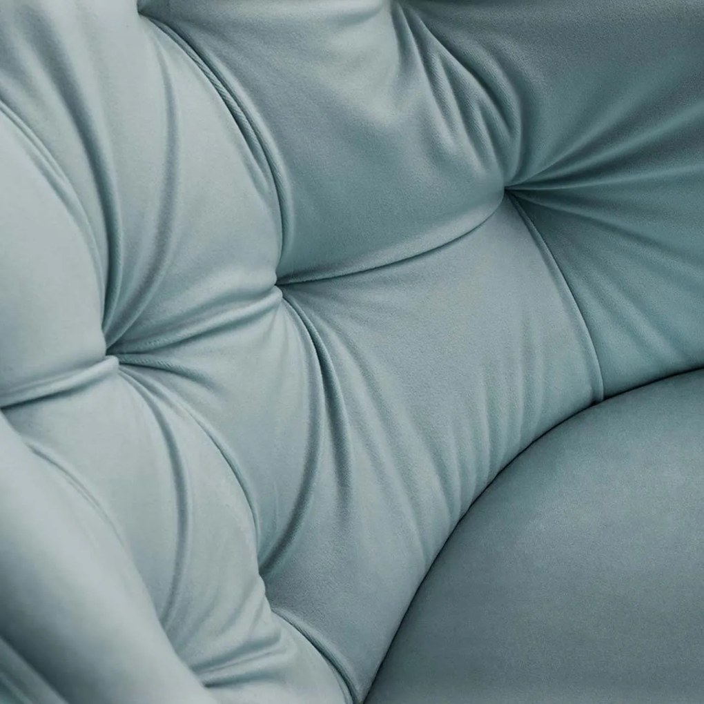 Zelená Zamatová stolička Luisa dĺžka 54 × šírka 50 × výška 80 cm MILO CASA